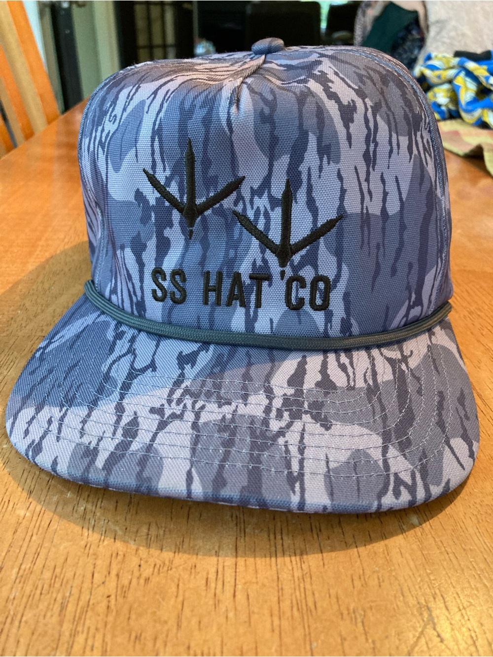 Southern String Hat Co SS Turkey Foot Camo Bottomland Rope Snapback Hat - EUC!